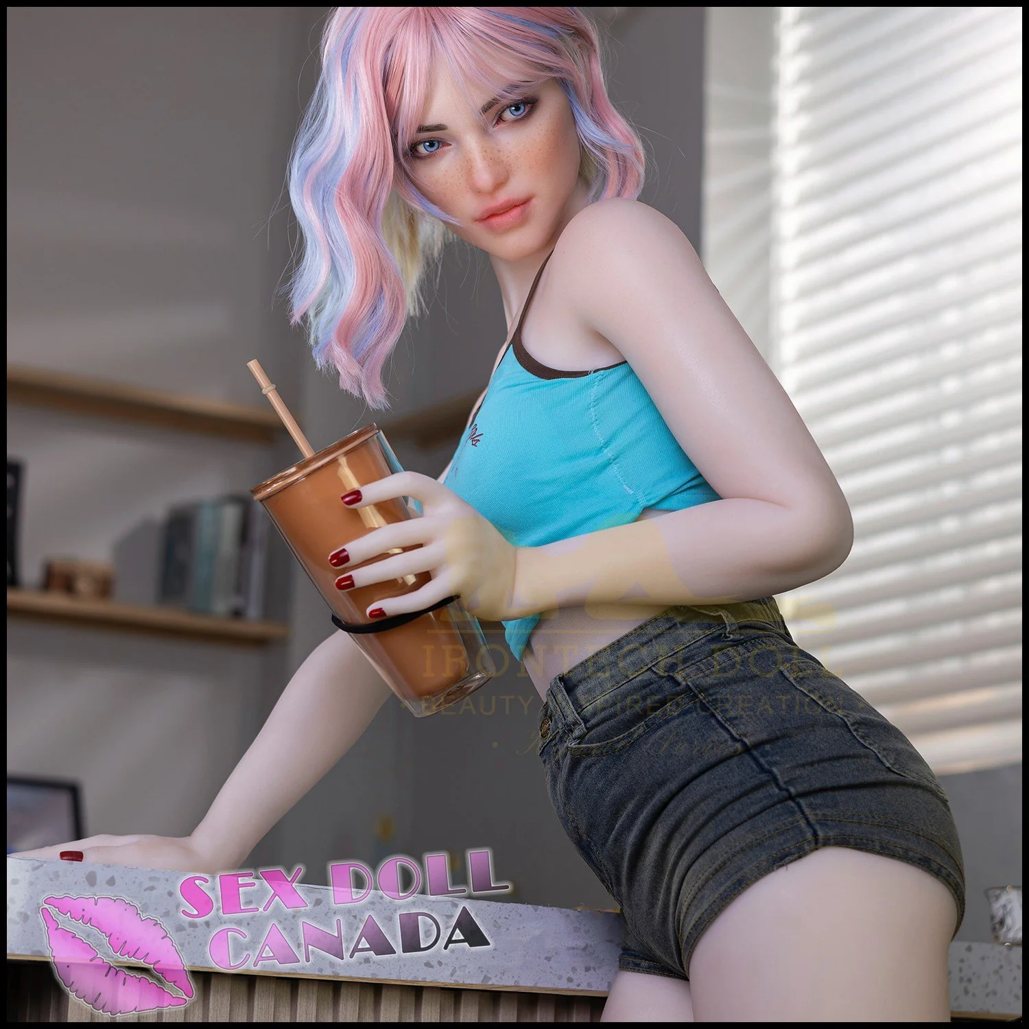 162 (5'4") D-Cup Heidi (Silicone Head #S46) Hybrid - IRONTECH Dolls - Image 12