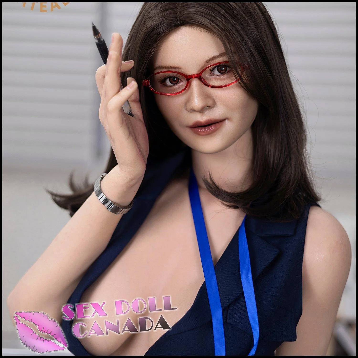 162 (5'4") G-Cup Celine (Head #JS098) Full Silicone - Galatea Doll - Image 14