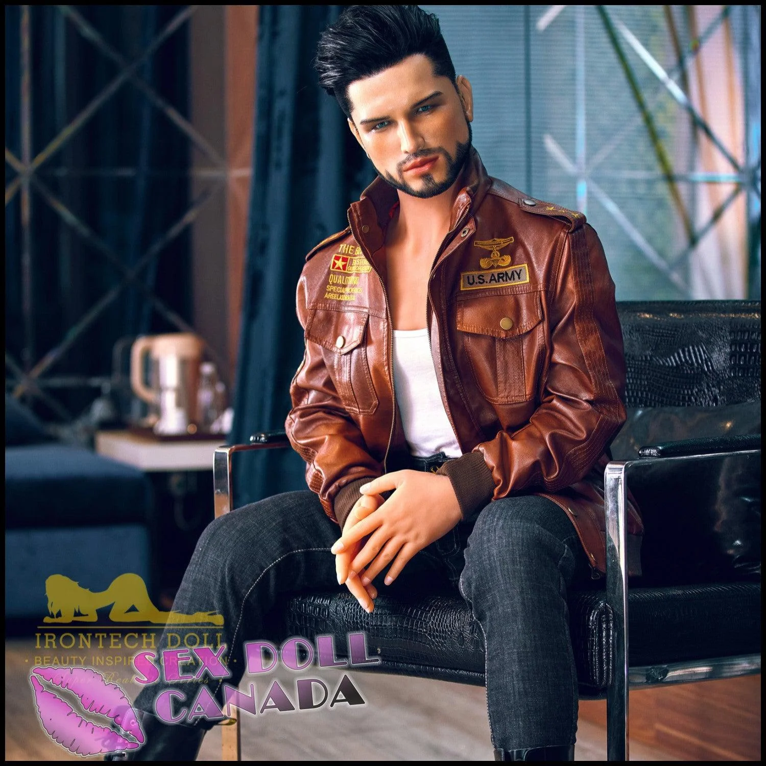 162 (5'4") Kevin Tanned (Silicone Head) Male - IRONTECH Dolls