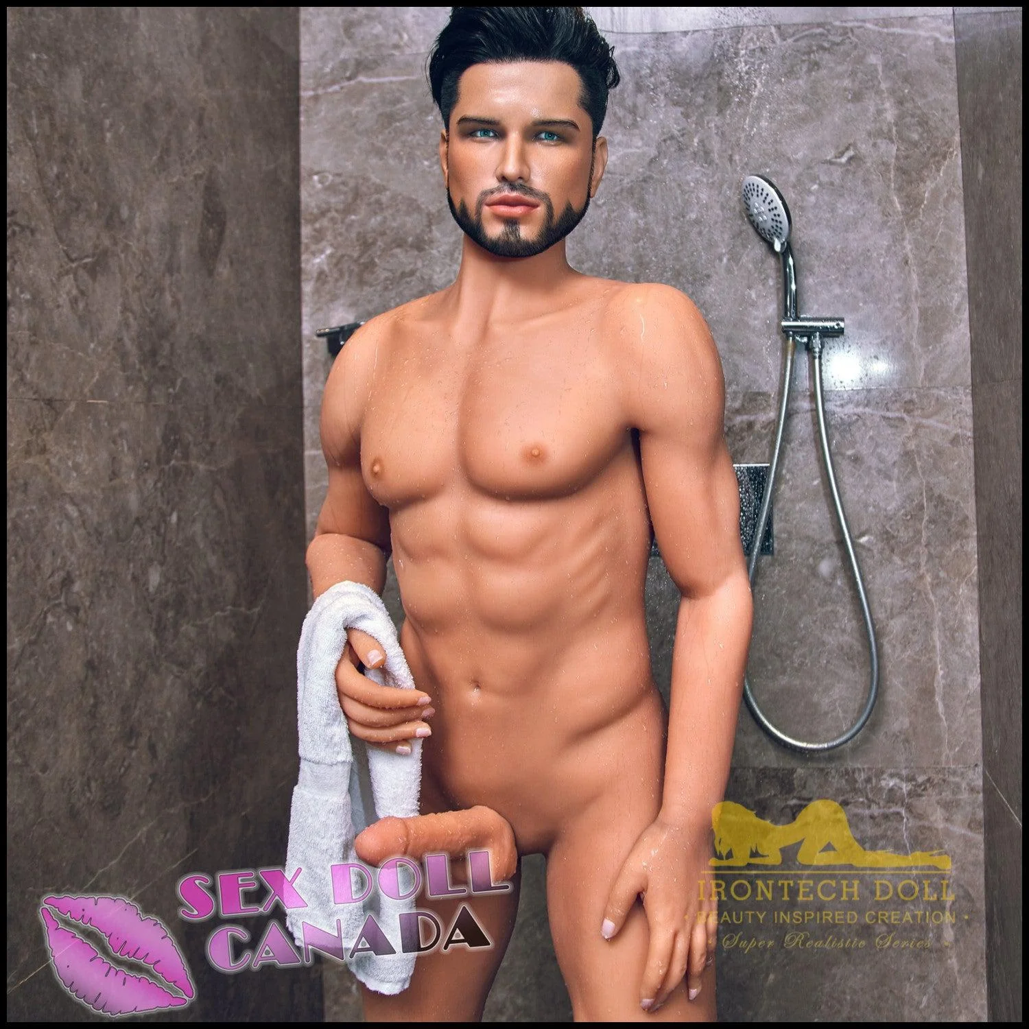 162 (5'4") Kevin Tanned (Silicone Head) Male - IRONTECH Dolls - Image 2