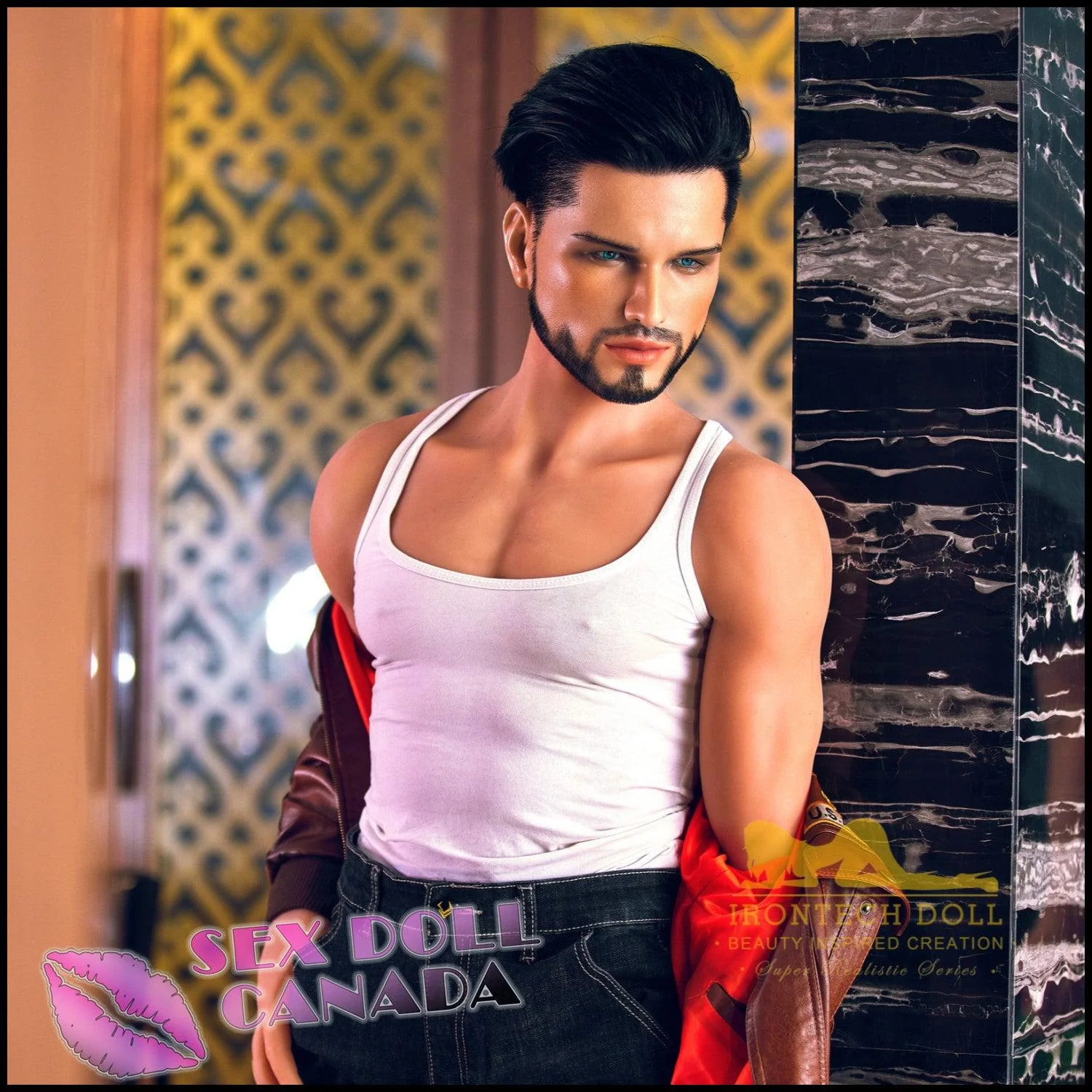 162 (5'4") Kevin Tanned (Silicone Head) Male - IRONTECH Dolls - Image 7