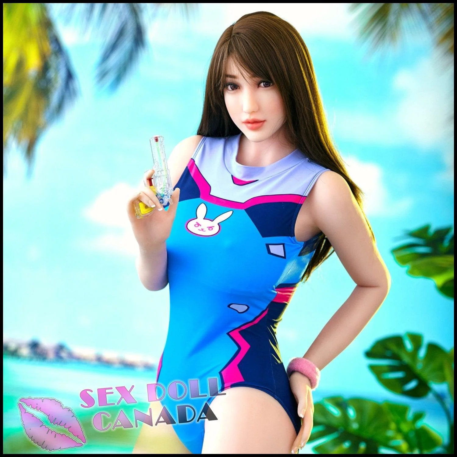 163 (5'4") B-Cup Mika Brunette - Fair - IRONTECH Dolls - Image 3