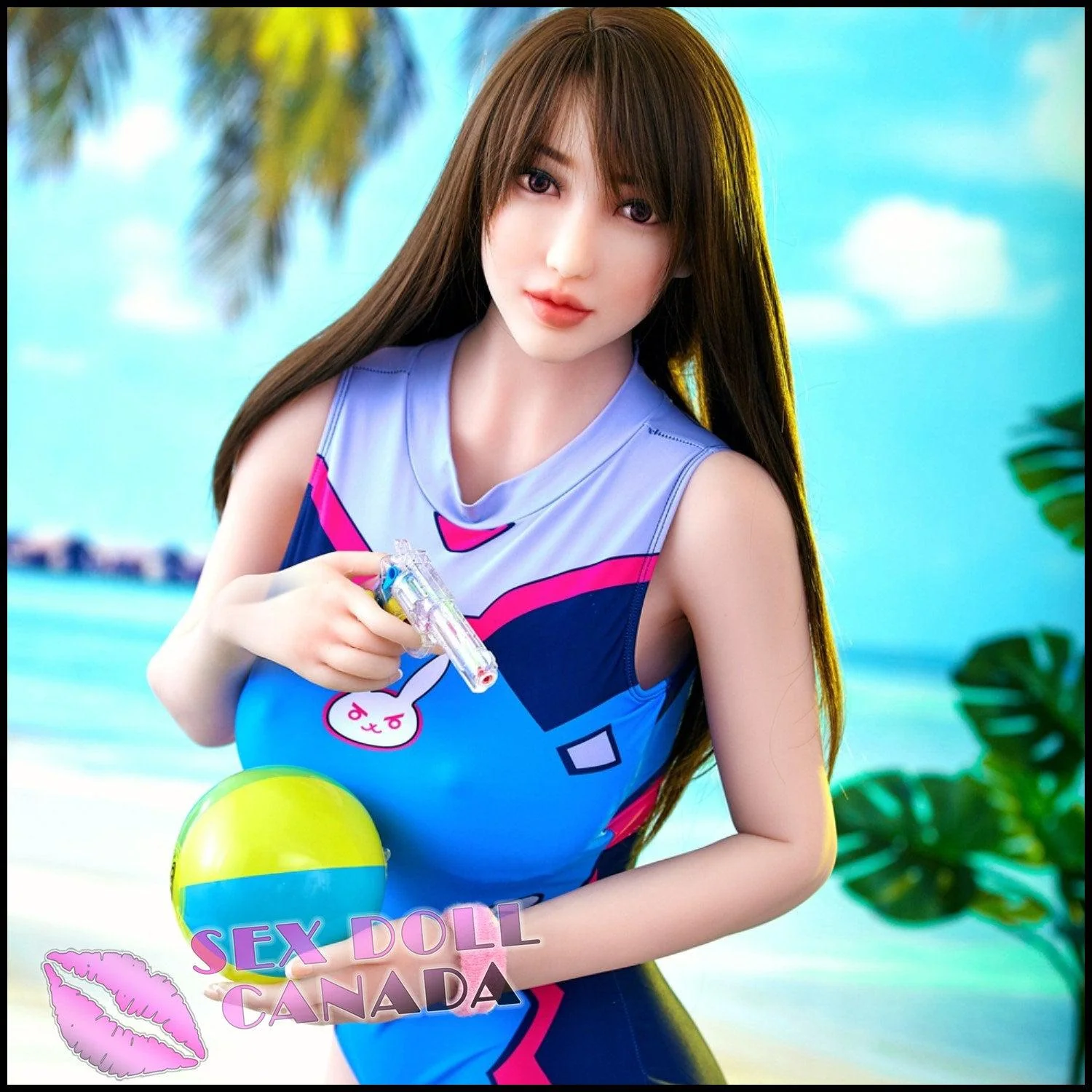 163 (5'4") B-Cup Mika Brunette - Fair - IRONTECH Dolls - Image 4