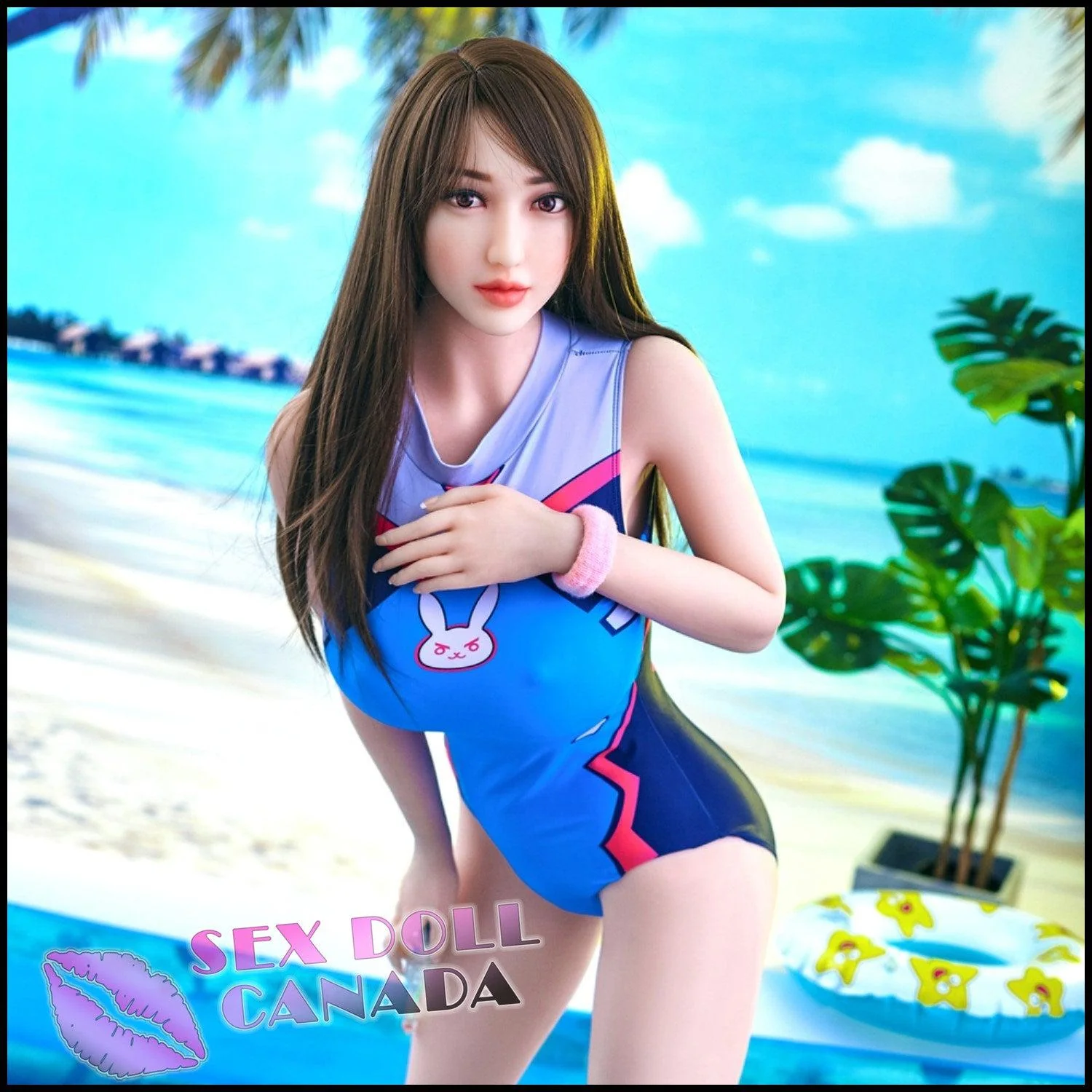 163 (5'4") B-Cup Mika Brunette - Fair - IRONTECH Dolls - Image 5