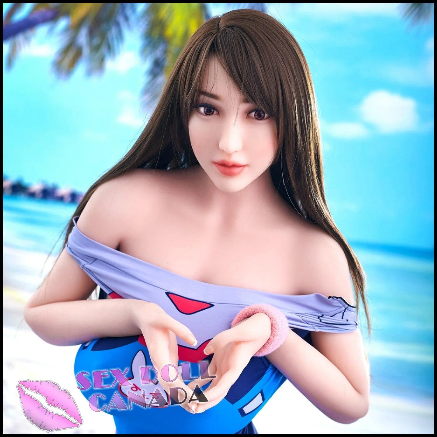 163 (5'4") B-Cup Mika Brunette - Fair - IRONTECH Dolls - Image 7