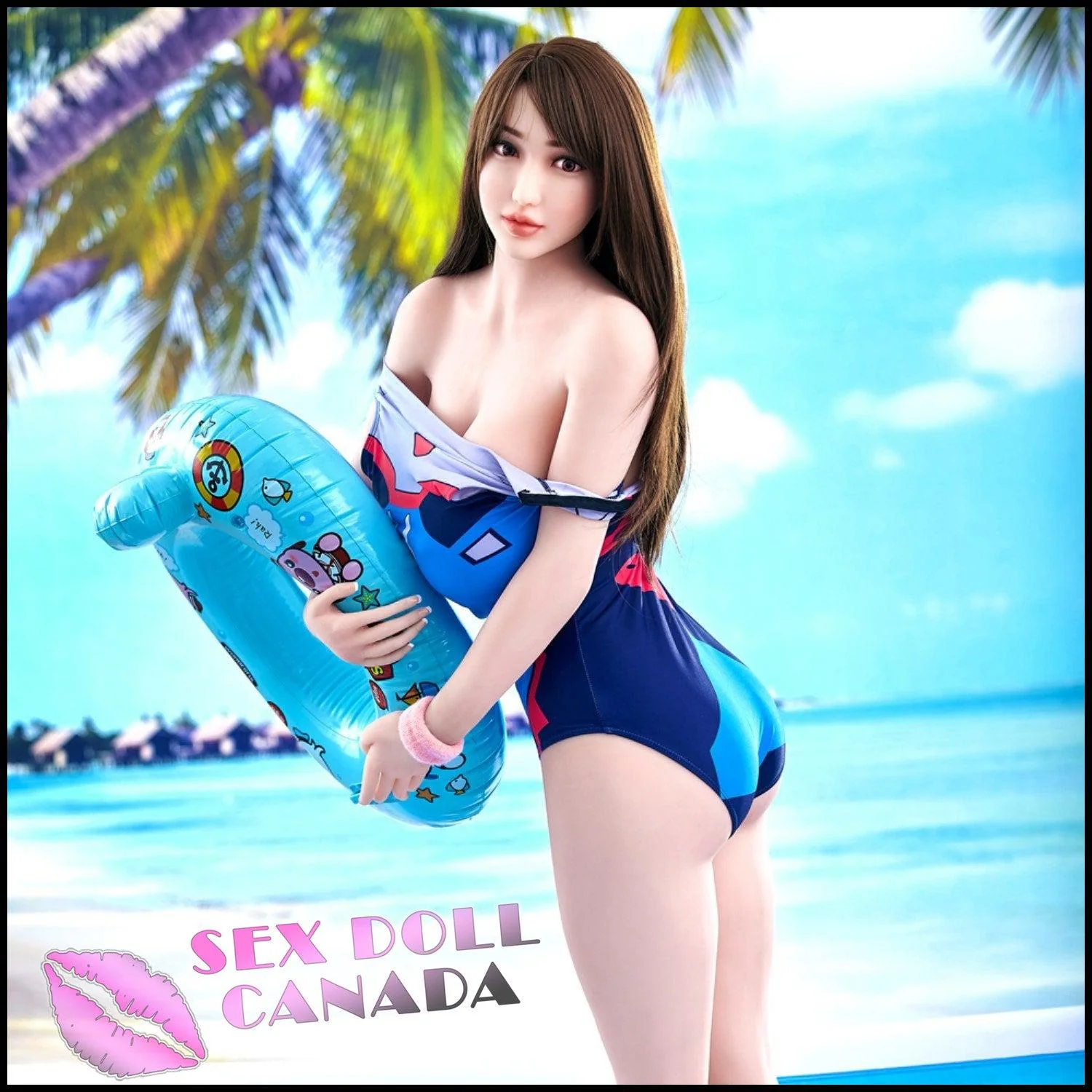 163 (5'4") B-Cup Mika Brunette - Fair - IRONTECH Dolls - Image 8