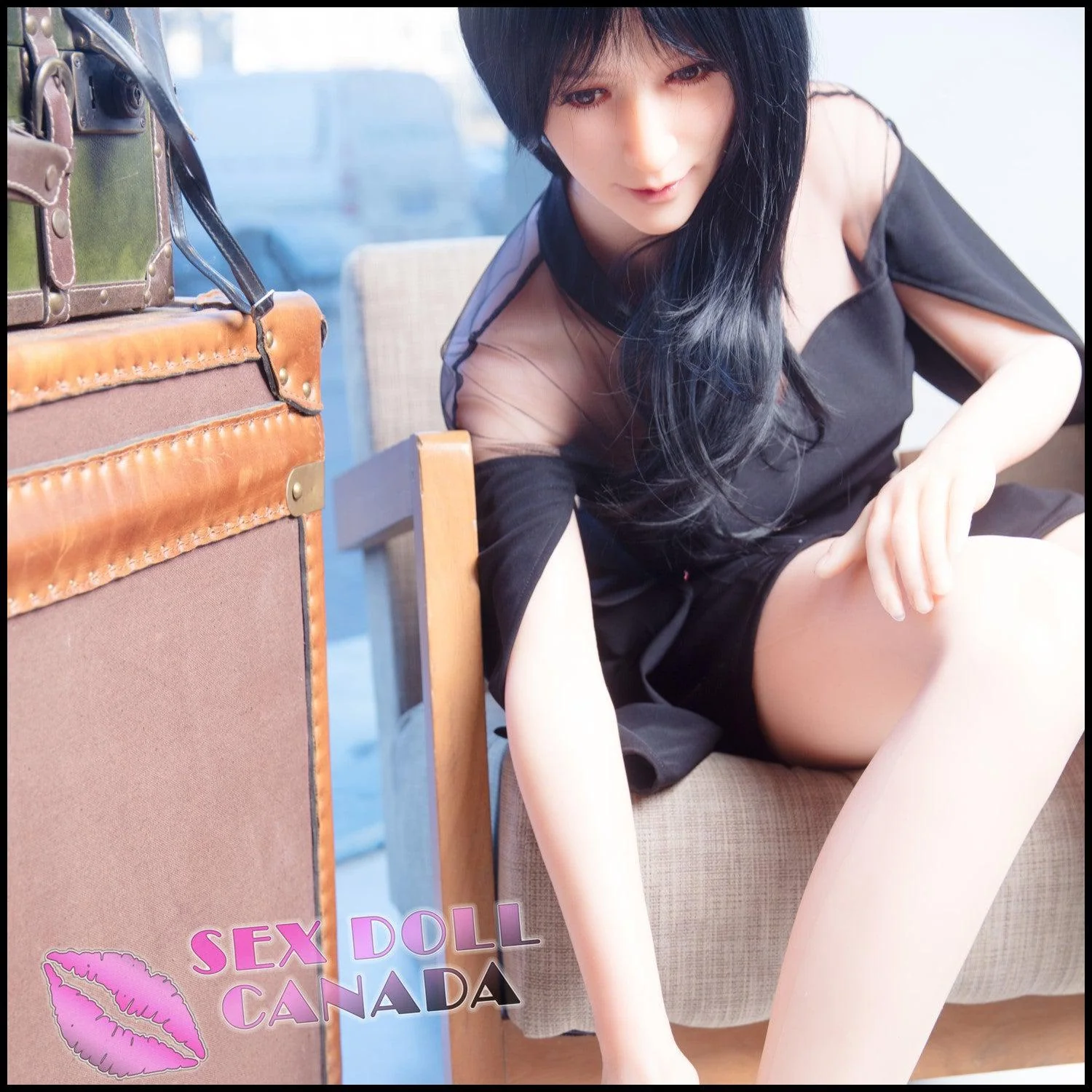 163 (5'4") E-Cup Recy Black Hair - Full Silicone - XYcolo - Image 22