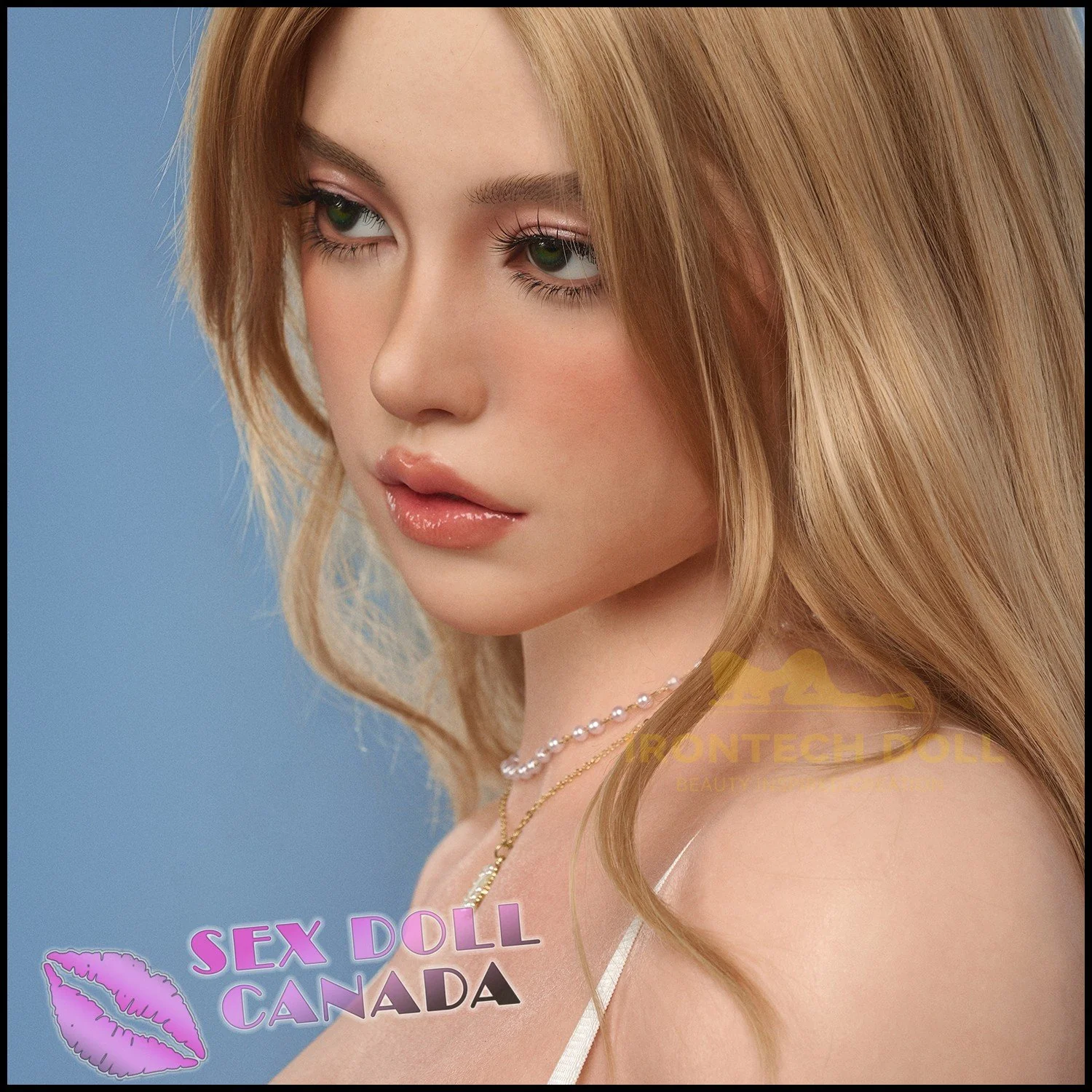 164 (5'5") H-Cup Eileen Natural (Head #S40 ROSMAX) Full Silicone - IRONTECH Dolls - Image 6