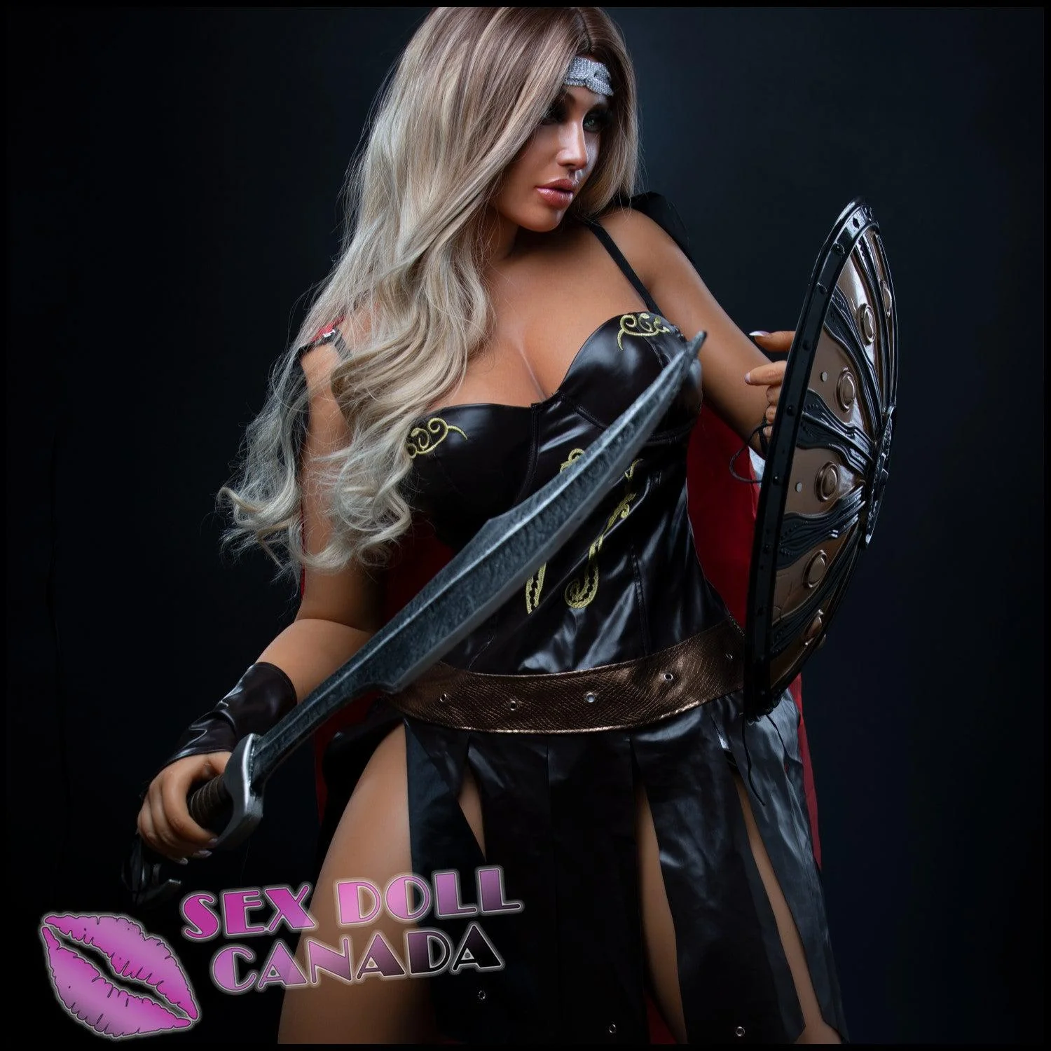 164 (5'5") H-Cup Hedy Warrior (Head #S26) Full Silicone - IRONTECH Dolls - Image 9