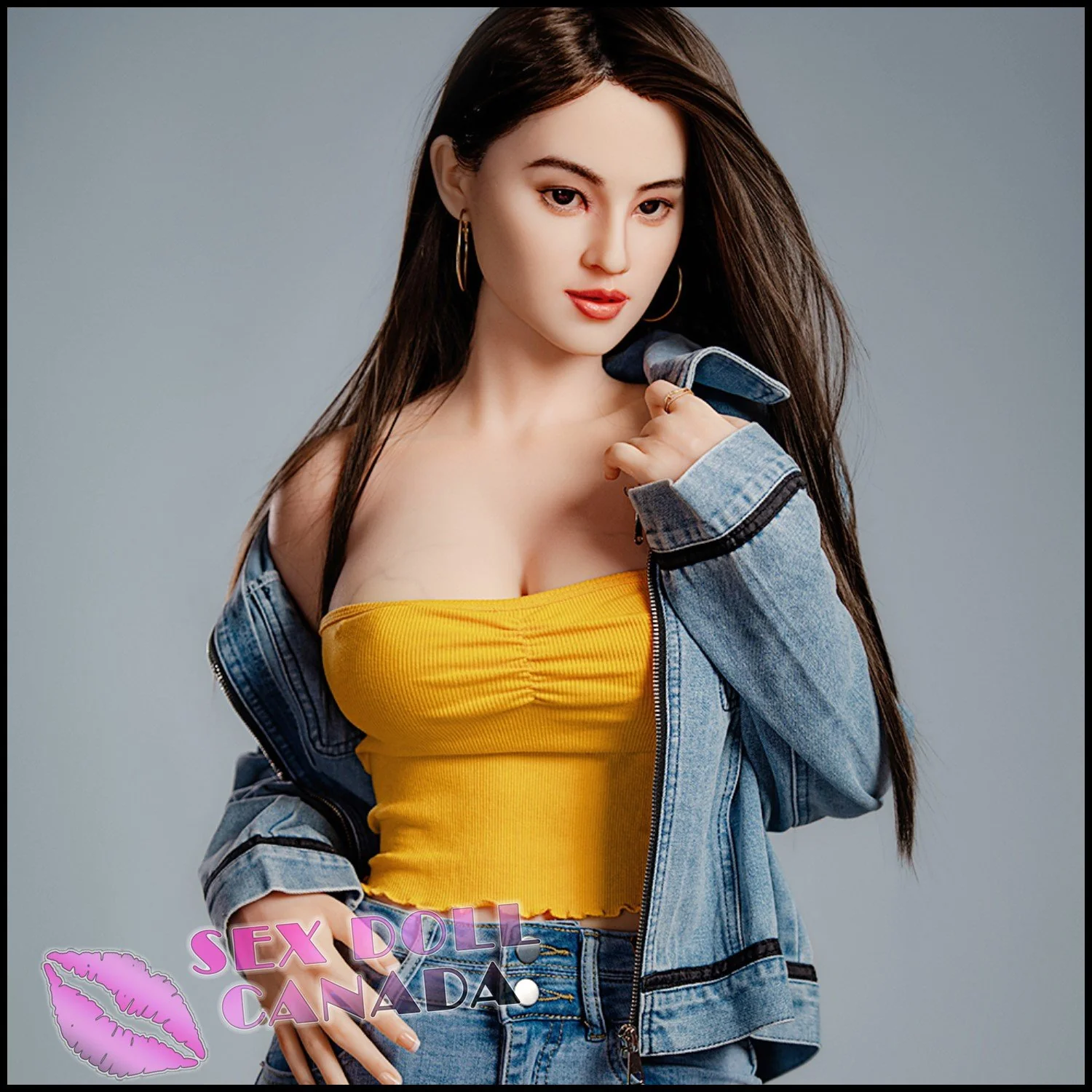 165 (5'5") C-Cup Crystal (Head #R13) Full Silicone - HR Doll - Image 13
