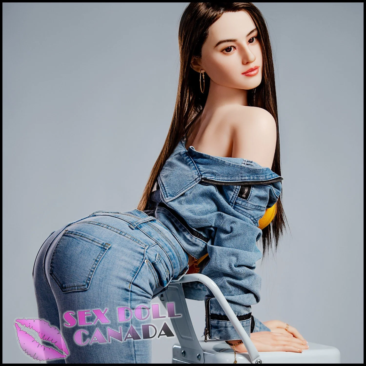 165 (5'5") C-Cup Crystal (Head #R13) Full Silicone - HR Doll - Image 5