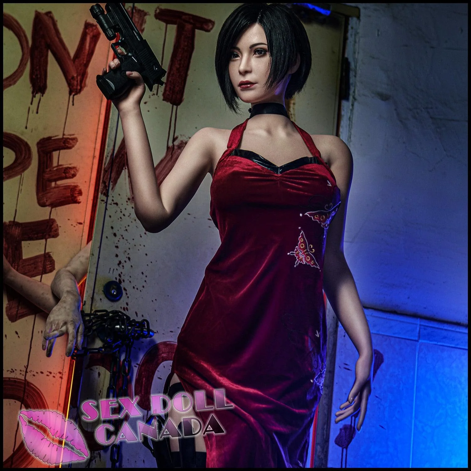 166 (5'5") G-Cup Lady Evil - Full Silicone - Game Lady - Image 14