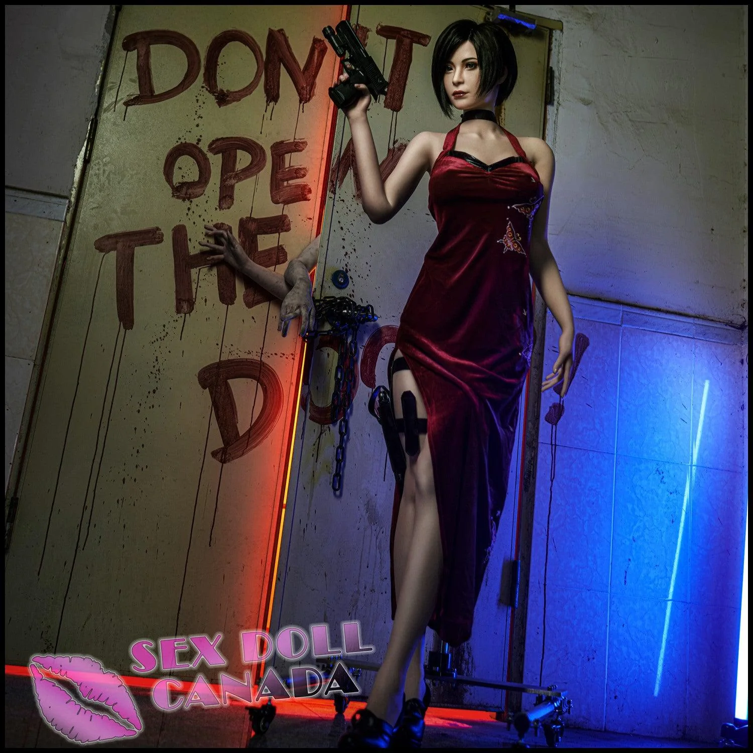 166 (5'5") G-Cup Lady Evil - Full Silicone - Game Lady - Image 4