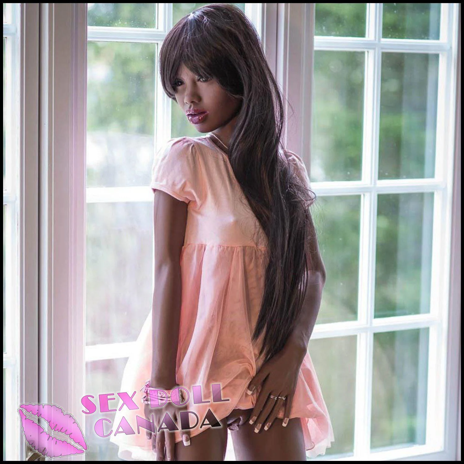 168 (5'6") A-Cup Tara Long Hair with Bangs - WM Doll - Image 3