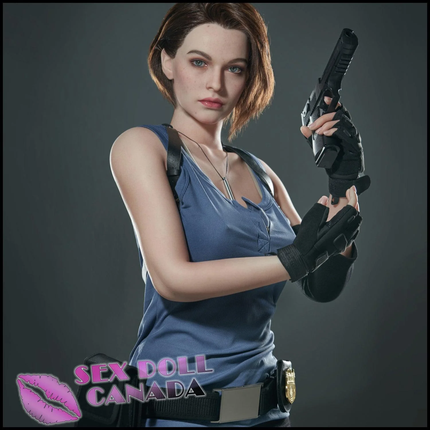168 (5'6") D-Cup Special Agent Lady - Full Silicone - Game Lady - Image 12