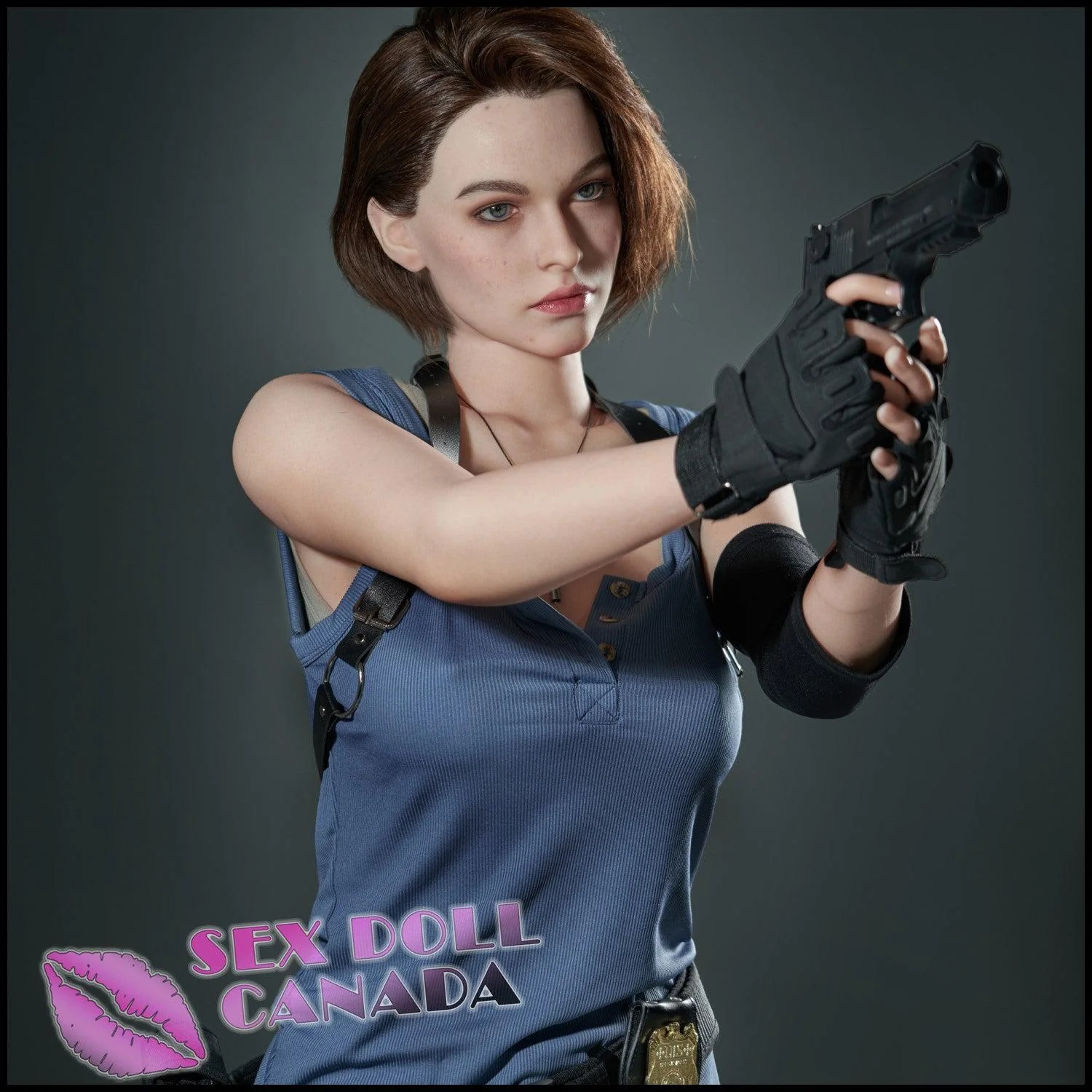 168 (5'6") D-Cup Special Agent Lady - Full Silicone - Game Lady - Image 15
