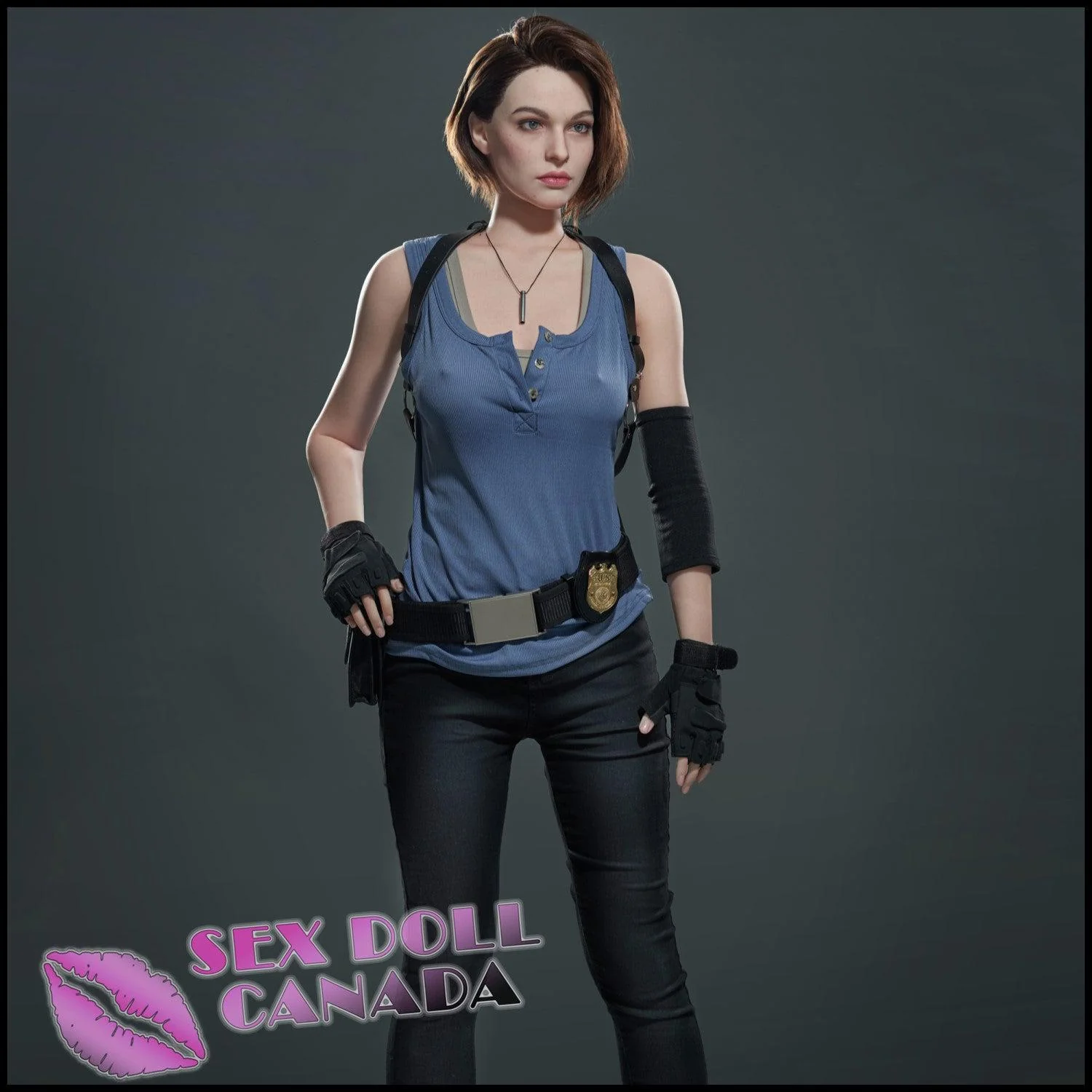 168 (5'6") D-Cup Special Agent Lady - Full Silicone - Game Lady - Image 5