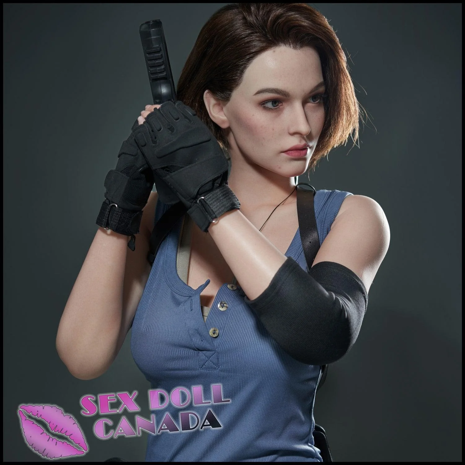 168 (5'6") D-Cup Special Agent Lady - Full Silicone - Game Lady - Image 8
