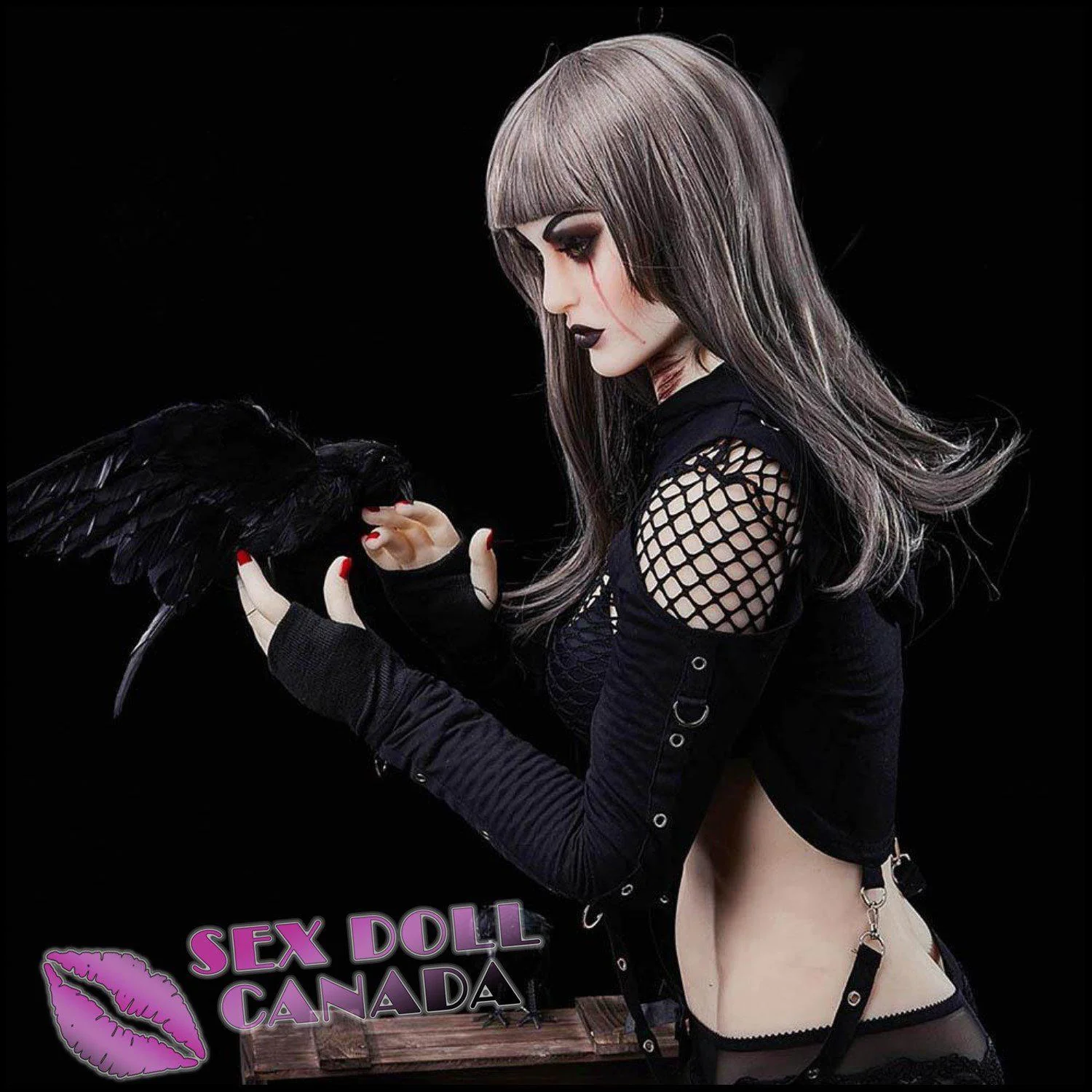 168 (5'6") C-Cup Mia Pale Gothic Queen Plus - IRONTECH Dolls - Image 10