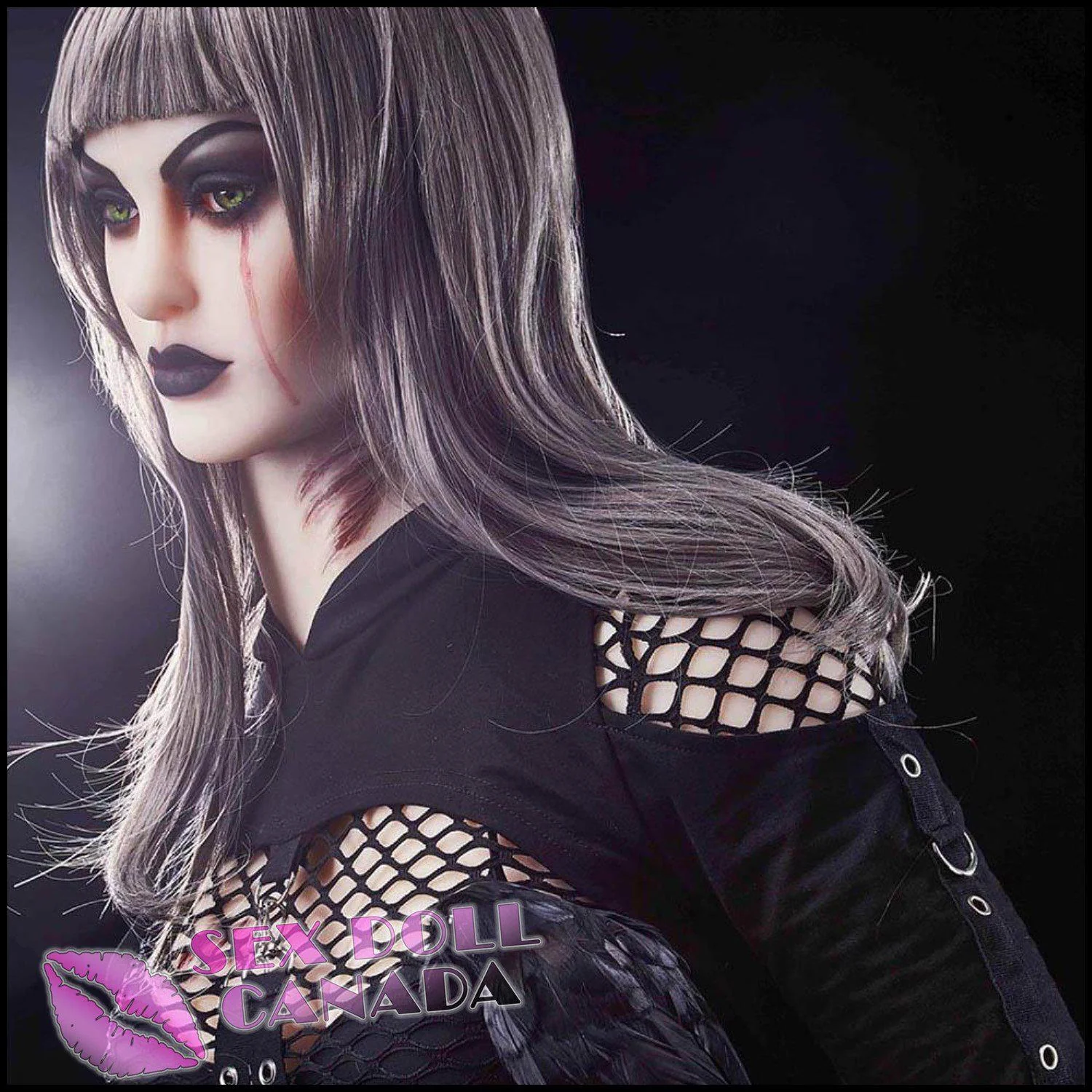 168 (5'6") C-Cup Mia Pale Gothic Queen Plus - IRONTECH Dolls - Image 8