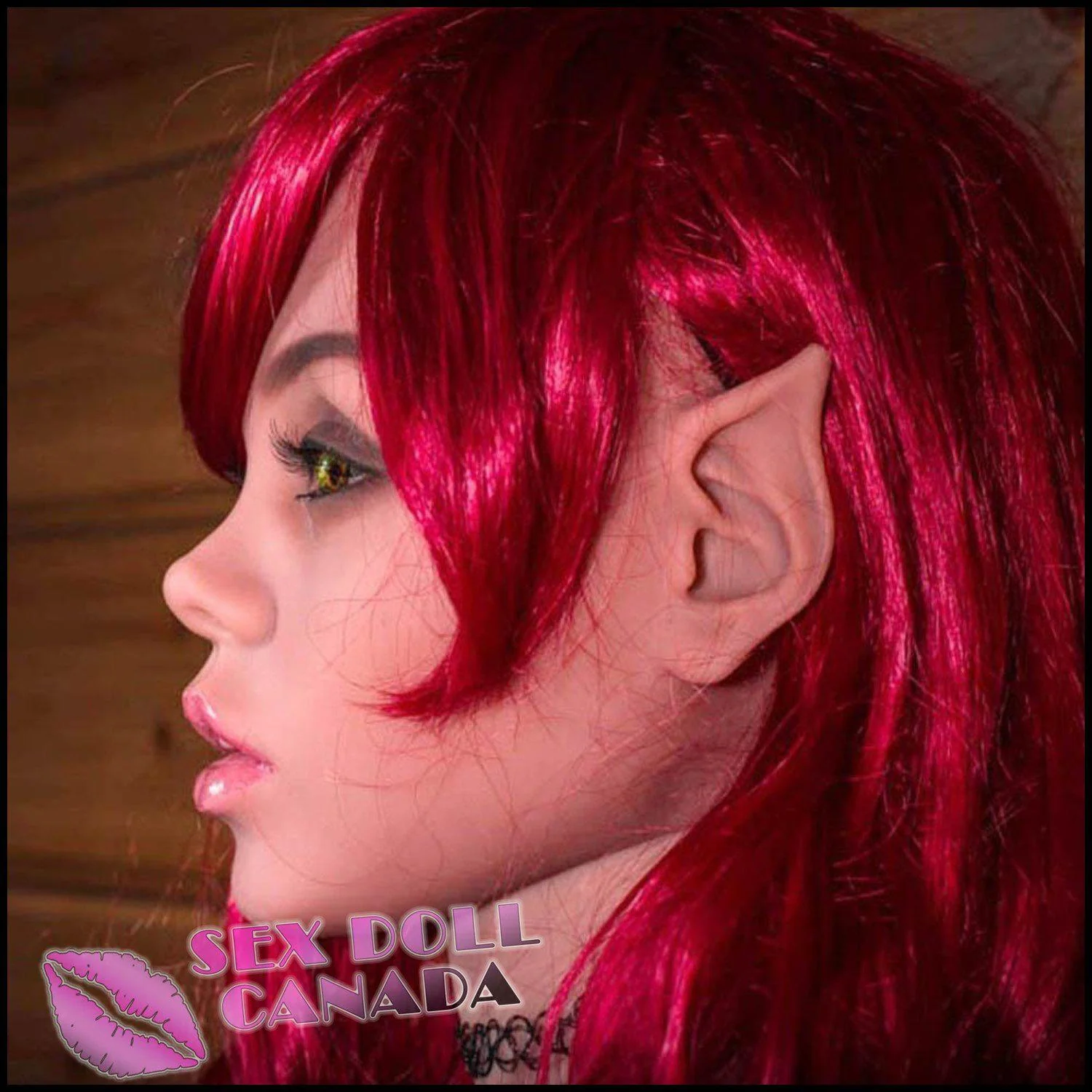 170 (5'7") H-Cup Clearie Ruby Red Elf - WM Doll - Image 6