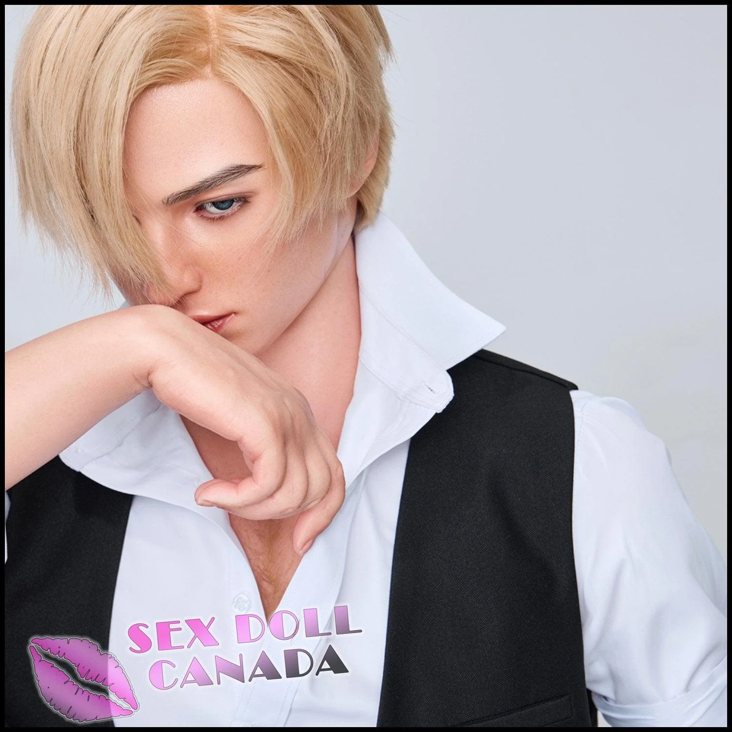 170 (5'7") Lucas Blonde (Head #M9) Male - Full Silicone - IRONTECH Dolls - Image 15