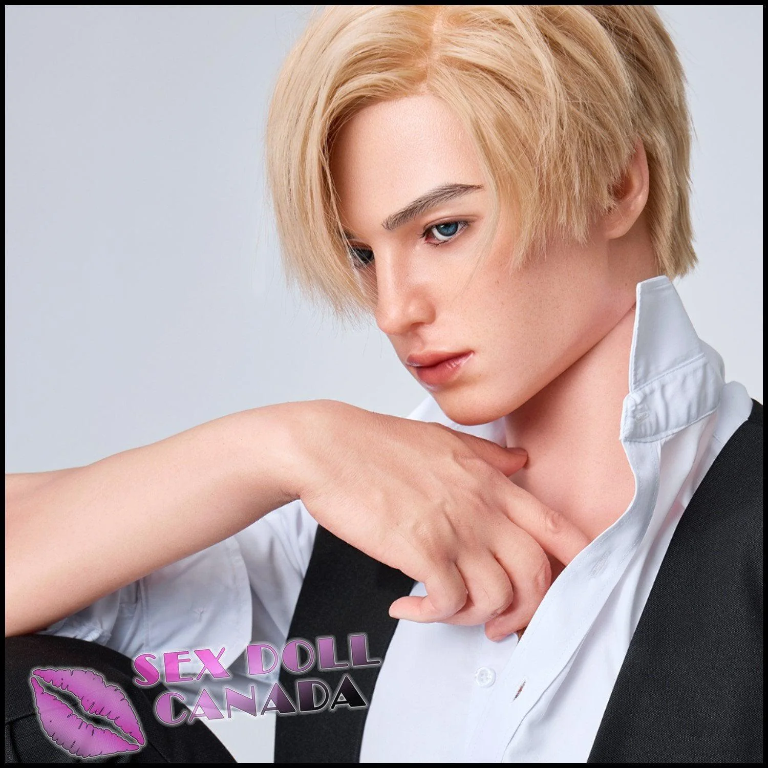 170 (5'7") Lucas Blonde (Head #M9) Male - Full Silicone - IRONTECH Dolls - Image 16