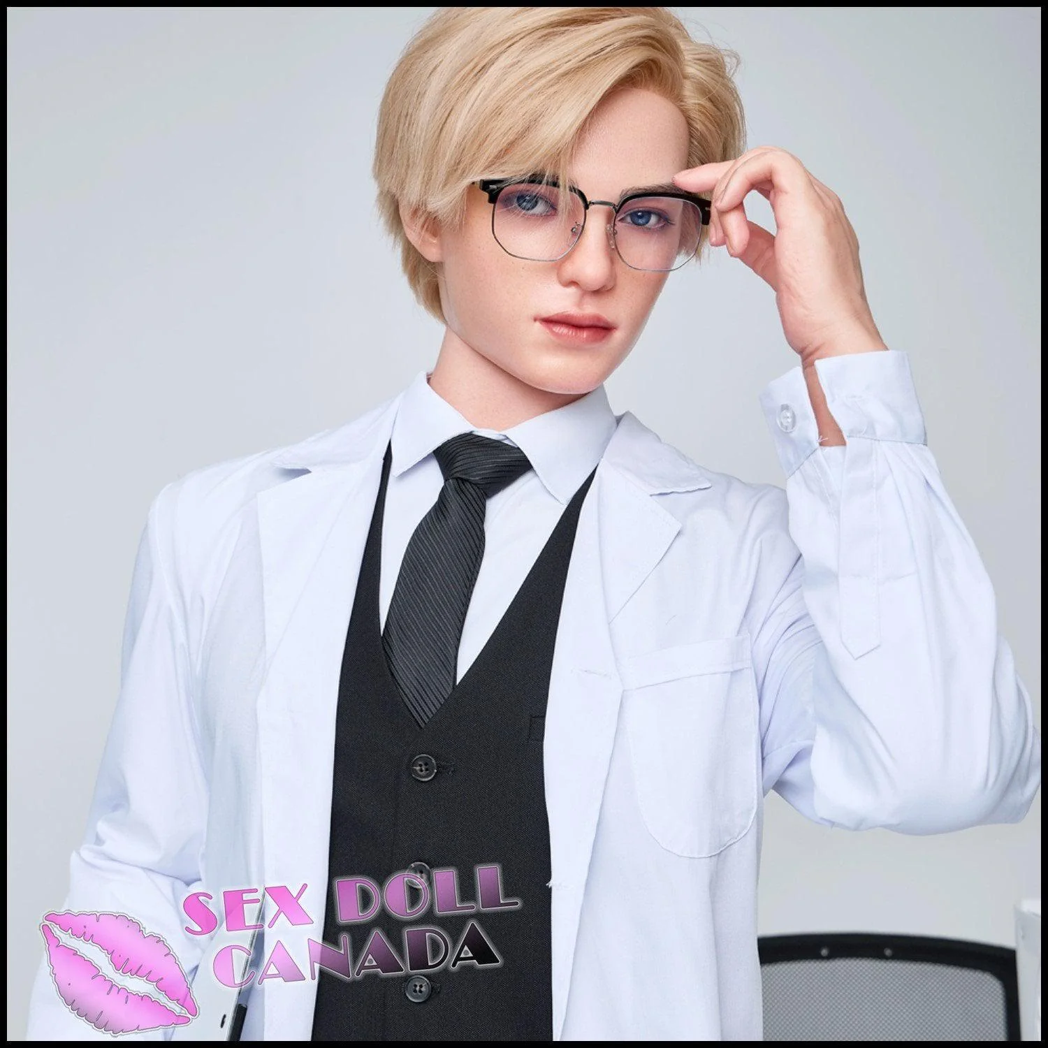 170 (5'7") Lucas Blonde (Head #M9) Male - Full Silicone - IRONTECH Dolls - Image 3