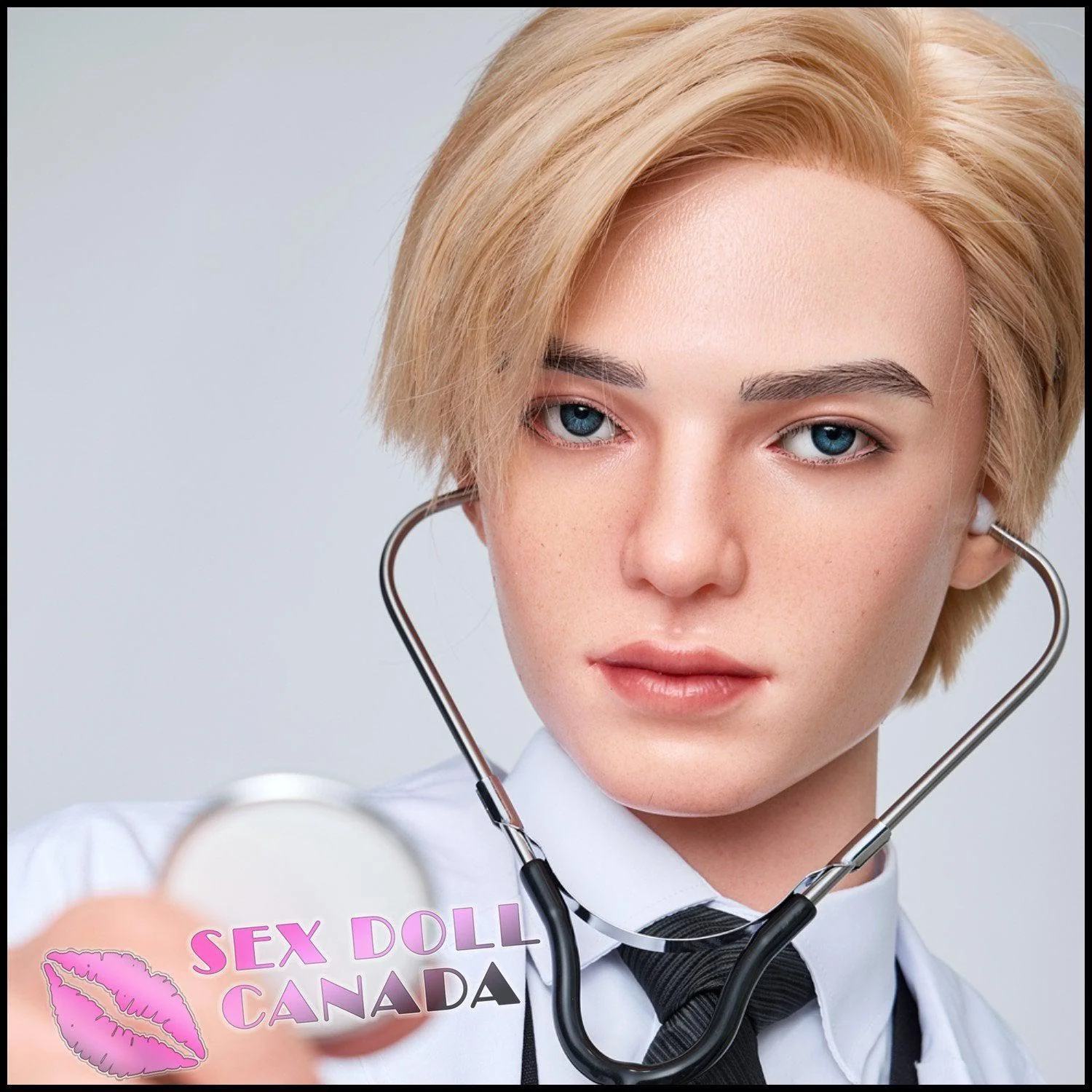 170 (5'7") Lucas Blonde (Head #M9) Male - Full Silicone - IRONTECH Dolls - Image 4