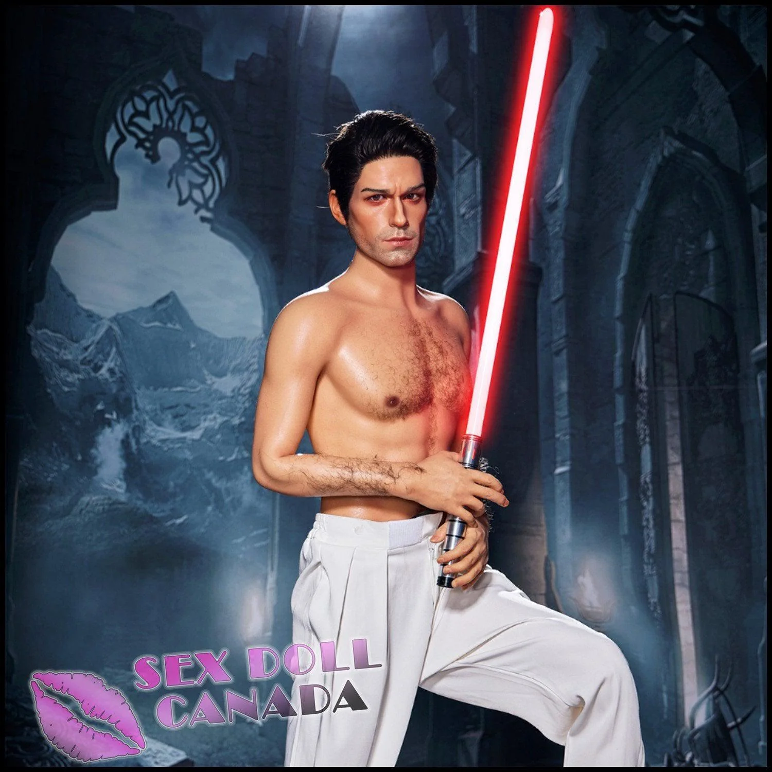 170 (5'7") Thomas Jedi (Head #M5) Male - Full Silicone - IRONTECH Dolls - Image 11