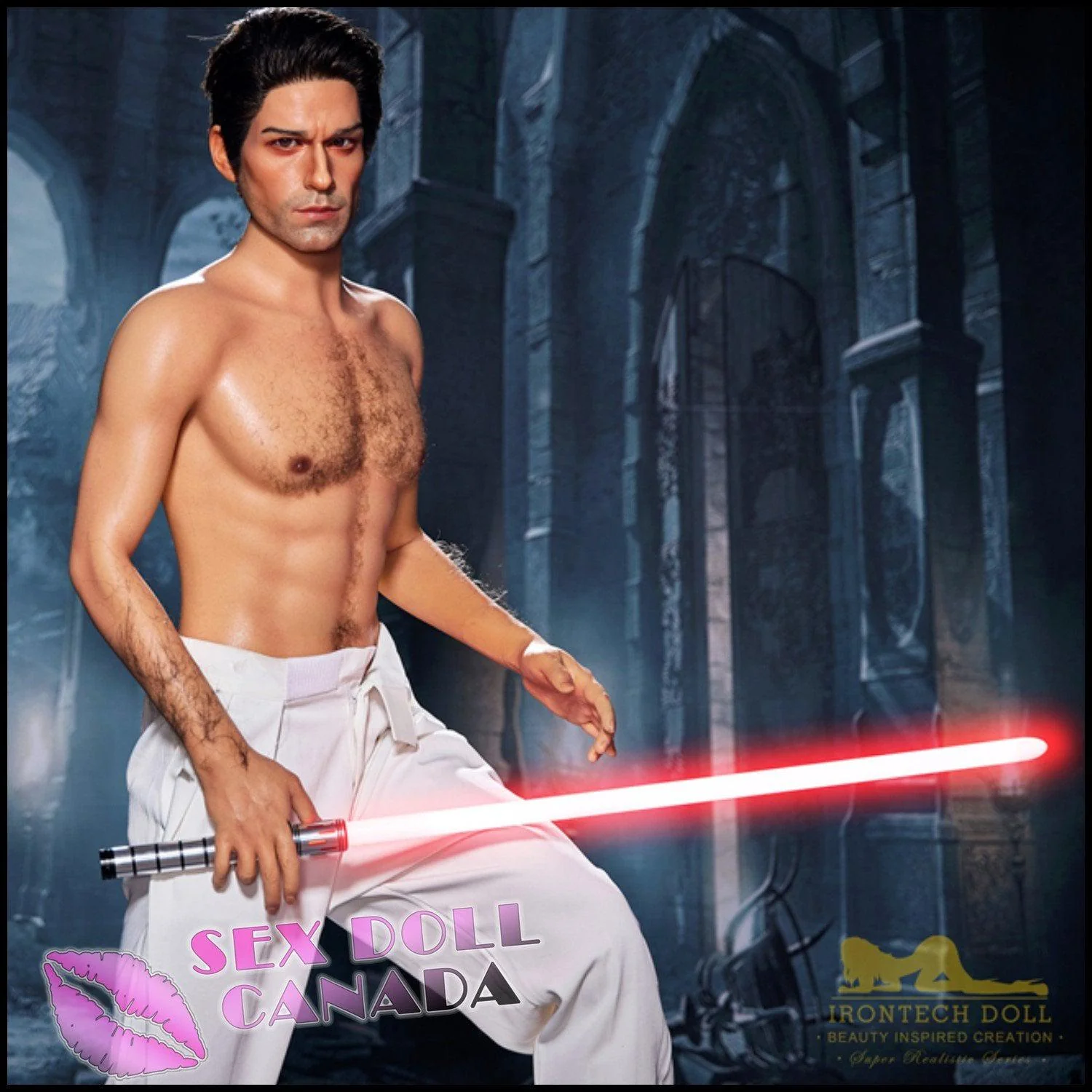 170 (5'7") Thomas Jedi (Head #M5) Male - Full Silicone - IRONTECH Dolls - Image 12