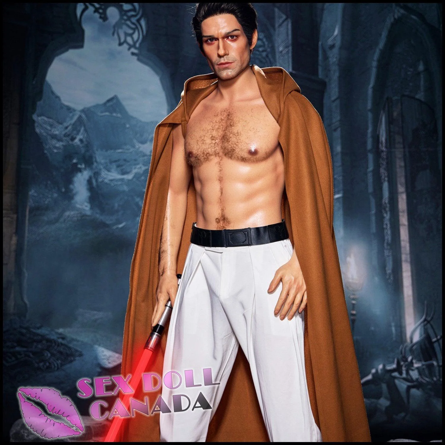 170 (5'7") Thomas Jedi (Head #M5) Male - Full Silicone - IRONTECH Dolls - Image 4