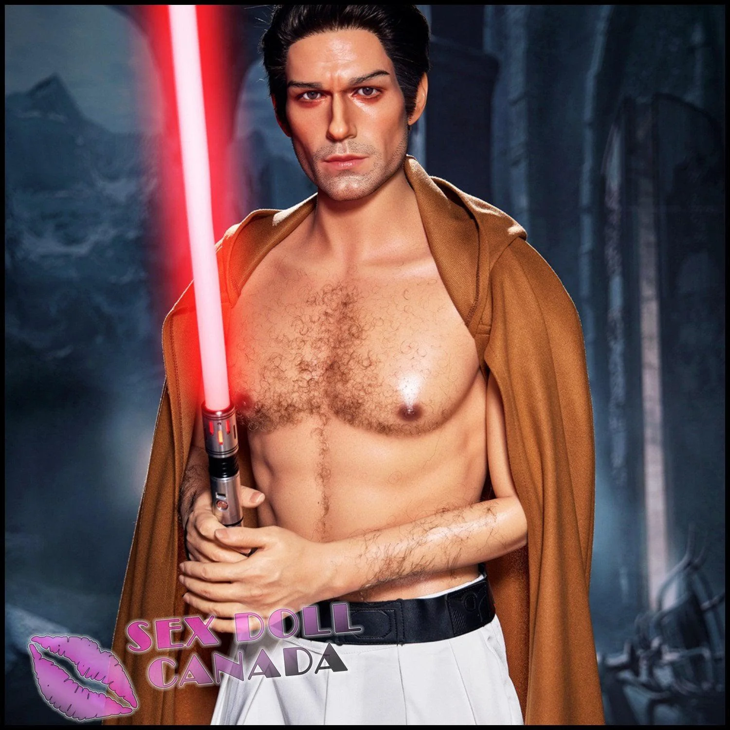 170 (5'7") Thomas Jedi (Head #M5) Male - Full Silicone - IRONTECH Dolls - Image 5