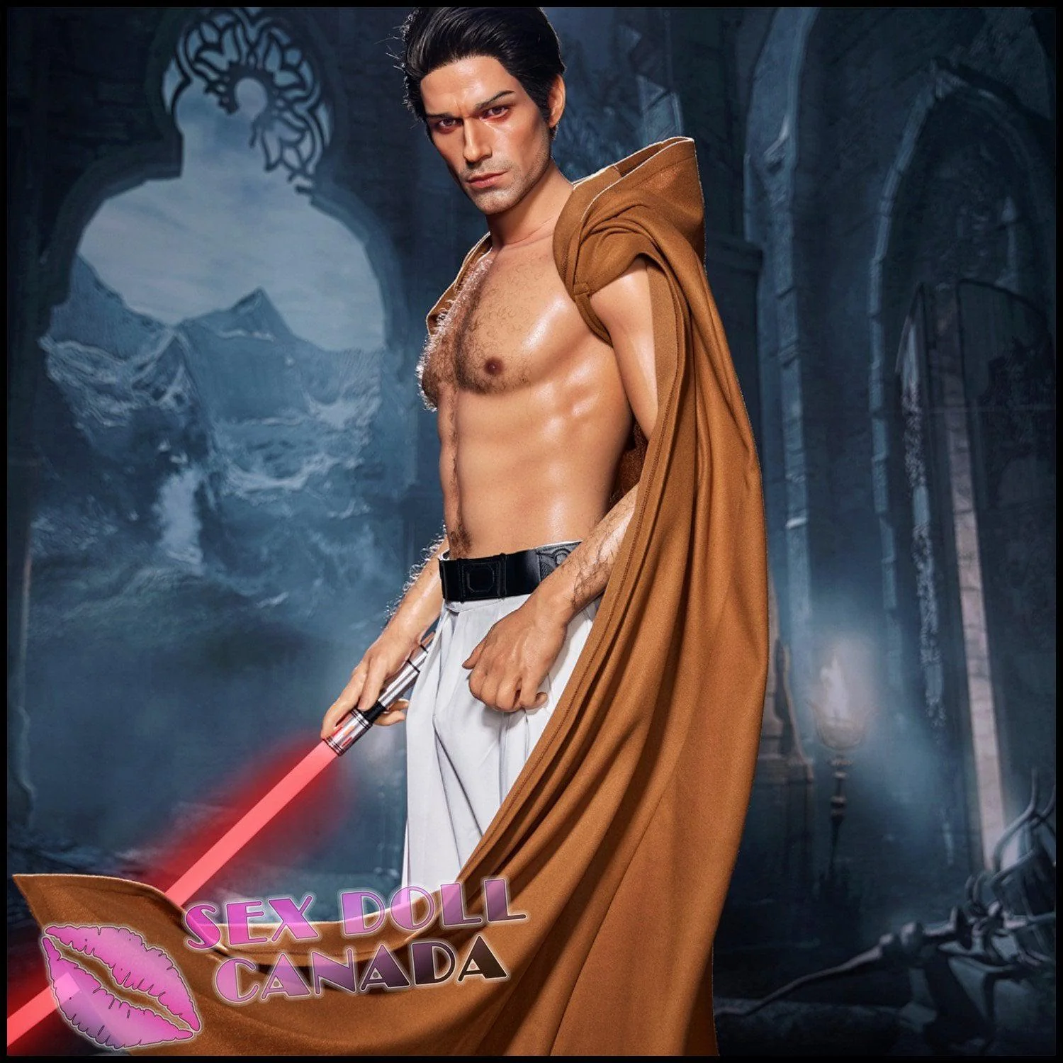 170 (5'7") Thomas Jedi (Head #M5) Male - Full Silicone - IRONTECH Dolls - Image 7