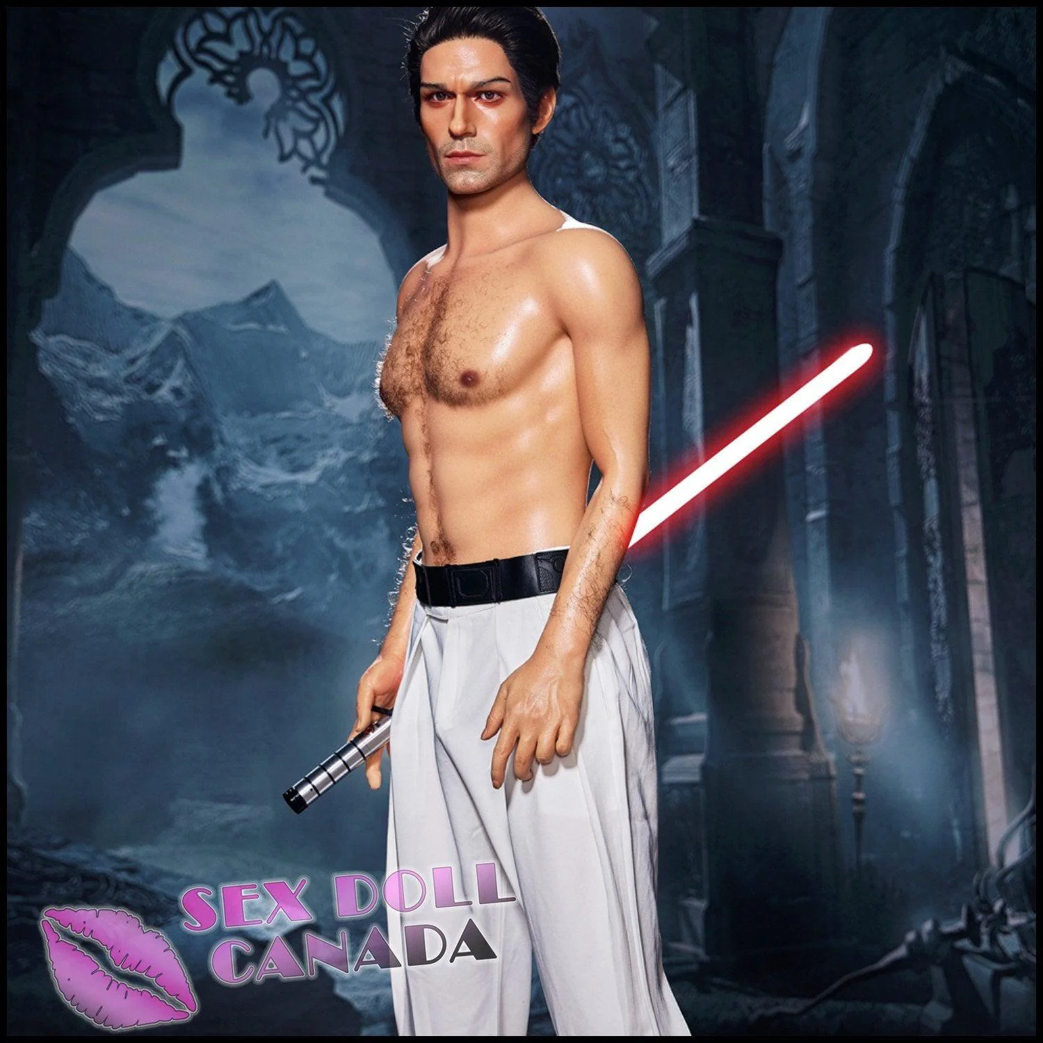 170 (5'7") Thomas Jedi (Head #M5) Male - Full Silicone - IRONTECH Dolls - Image 9