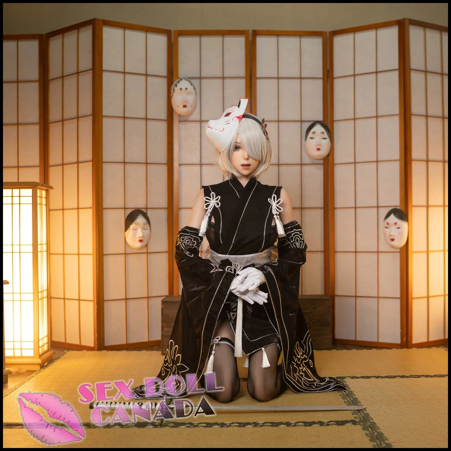 171 (5'7") G-Cup Combat Lady Movable Jaw - Full Silicone - Game Lady - Image 5