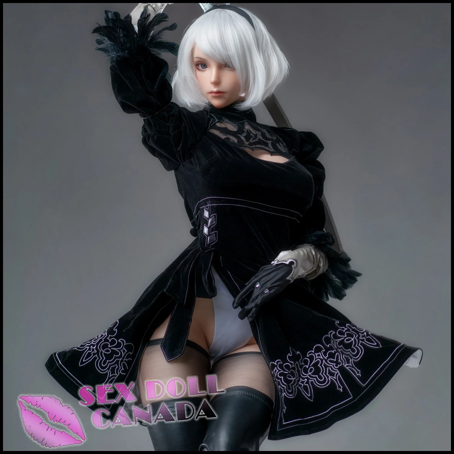171 (5'7") G-Cup Cyber Lady - Full Silicone - Game Lady - Image 18