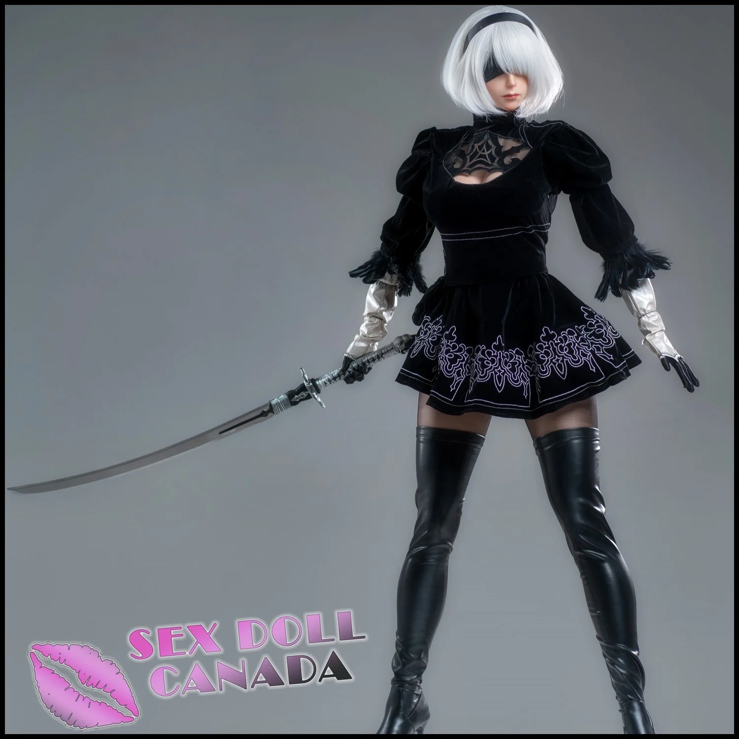 171 (5'7") G-Cup Cyber Lady - Full Silicone - Game Lady - Image 3