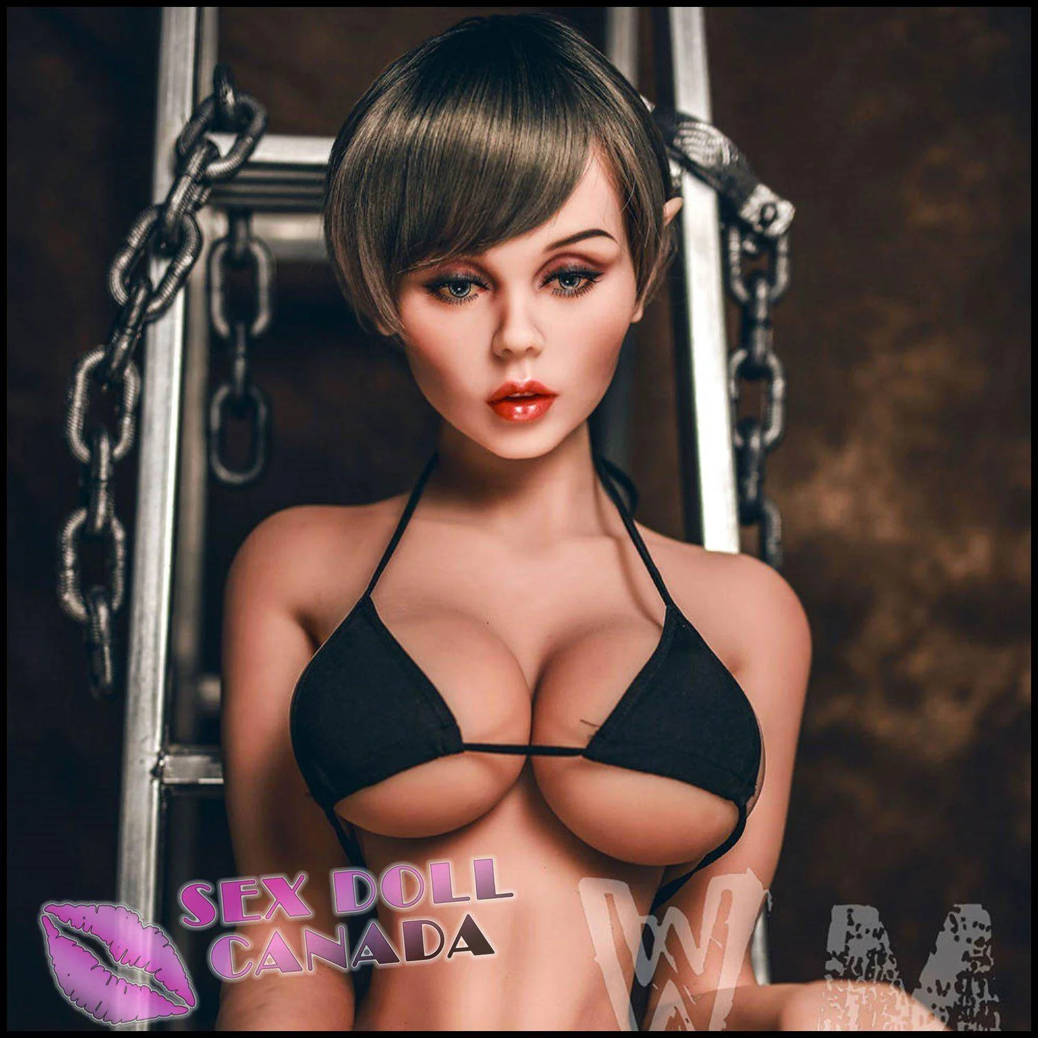 171 (5'7") H-Cup Lili Dark Gray Milf - WM Doll - Image 8