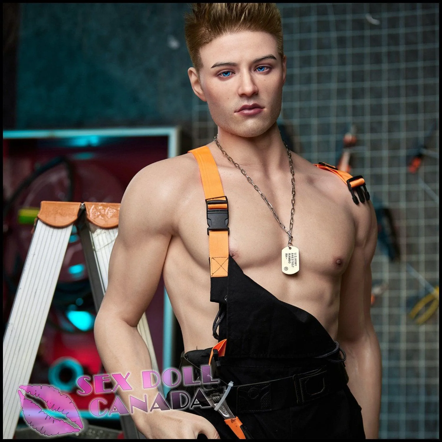 176 (5'9") Jack Sexy (Head #M4) Male - Full Silicone - IRONTECH Dolls - Image 9