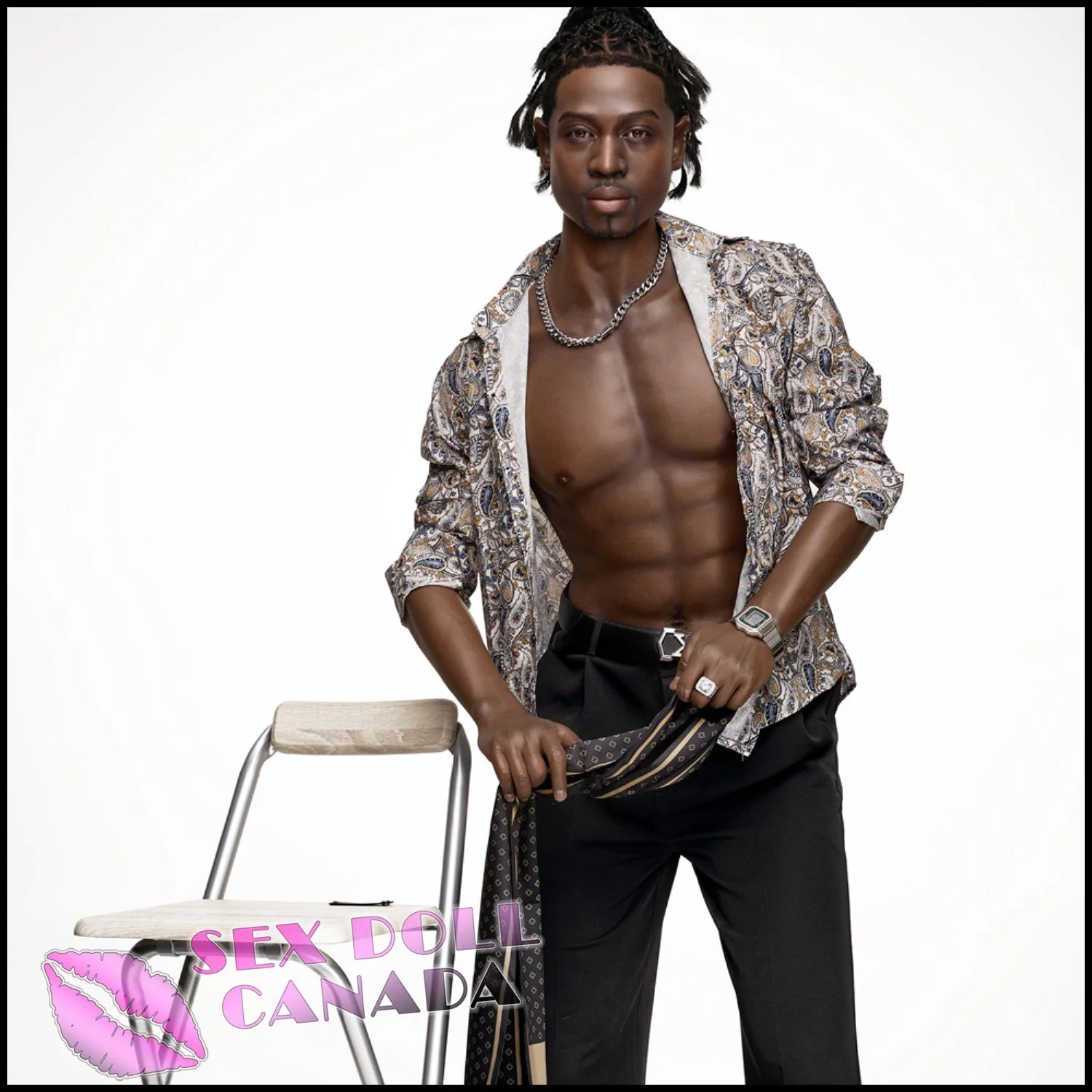 176 (5'9") James Sexy (Head #M8) Male - Full Silicone - IRONTECH Dolls - Image 7