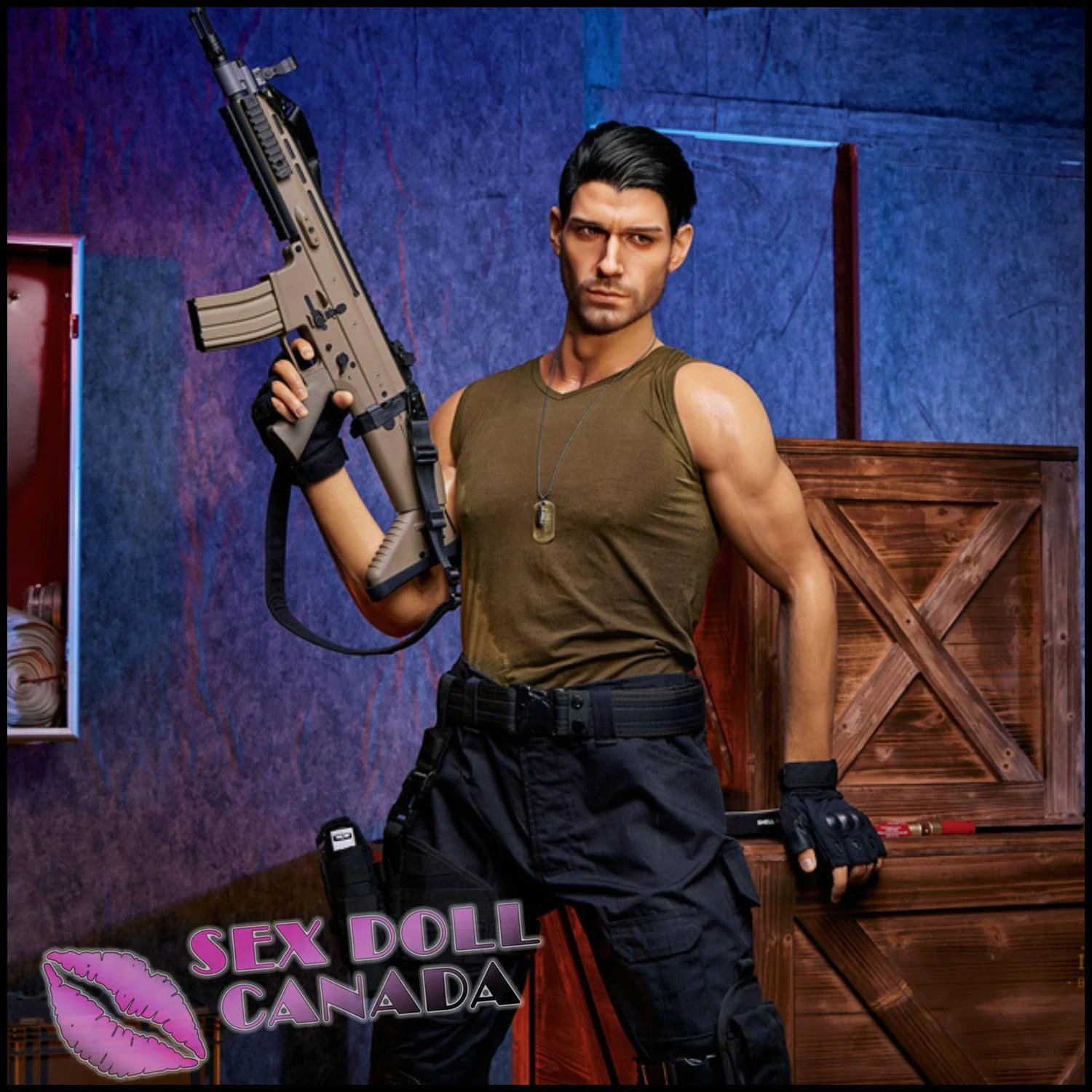 176 (5'9") Thomas Black Hair (Head #M5) Male - Full Silicone - IRONTECH Dolls - Image 11