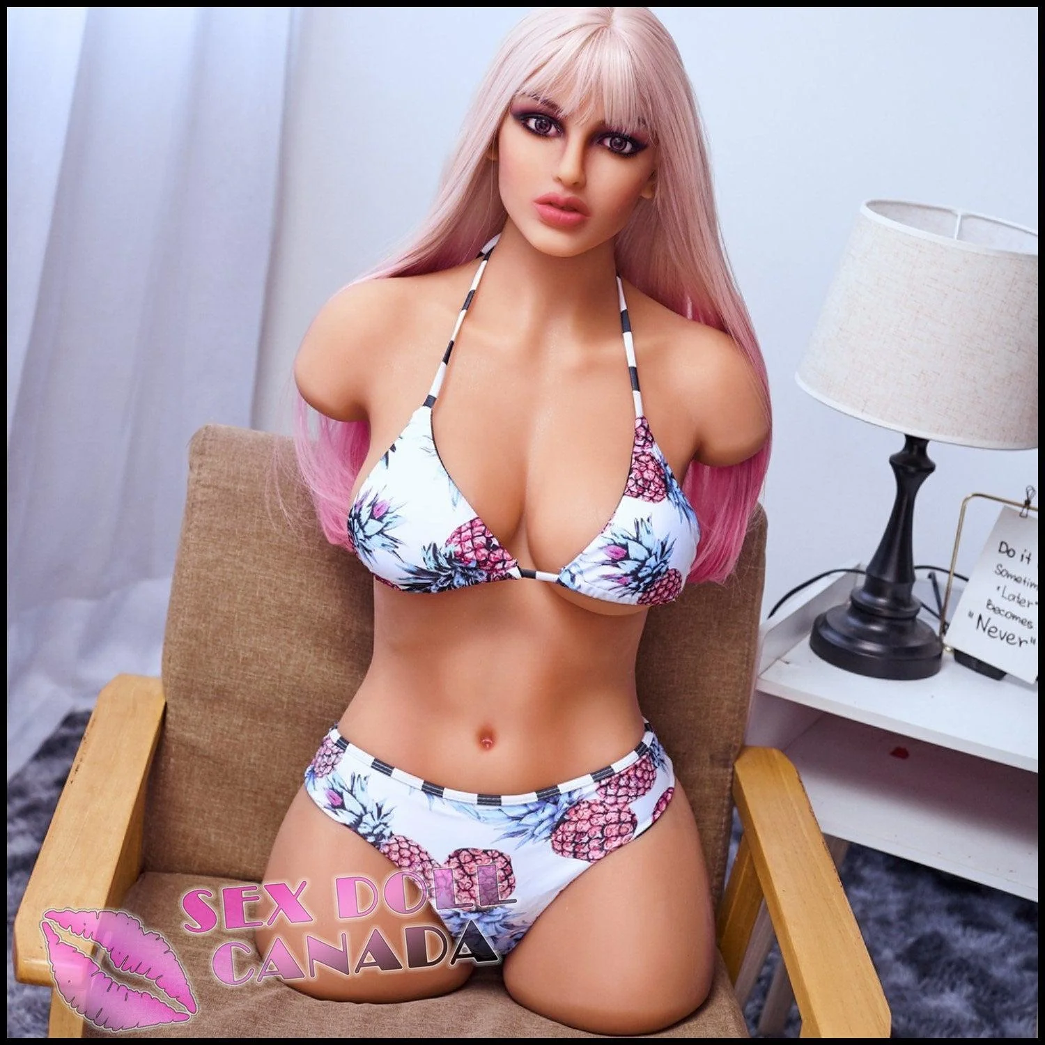 90 (2'11") H-Cup Anya Blonde Torso - IRONTECH Dolls - Image 3