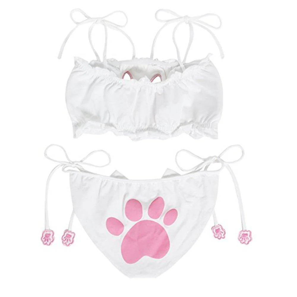 IN-STOCK - Clothing - Sexy Kitten Costume - White Cat Doll Outfit - Image 3